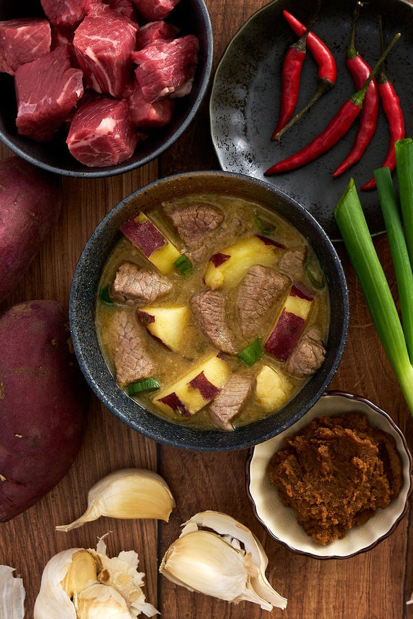 Satsumaimo Red Miso Beef Stew