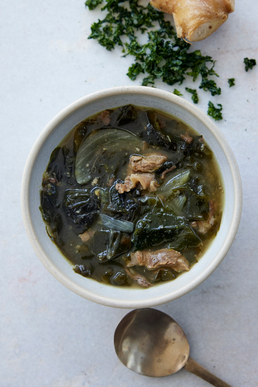 Traditional Korean Seaweed Soup